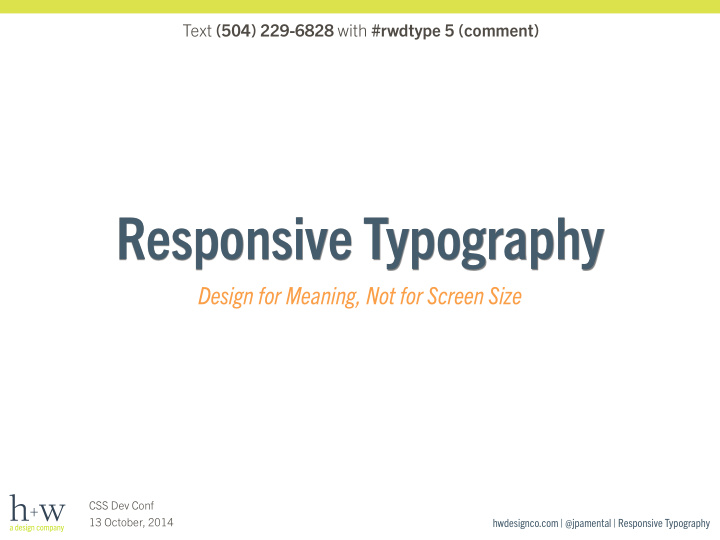 responsive typography