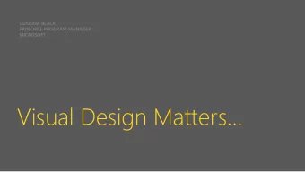 Visual Design Matters  no alternative to  design  desirable  usable  useful  Original photo by