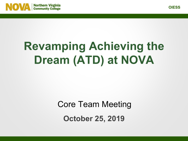revamping achieving the dream atd at nova