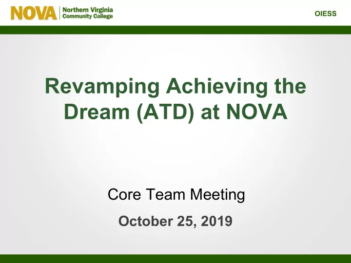 revamping achieving the dream atd at nova