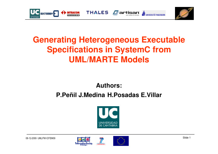 generating heterogeneous executable specifications in