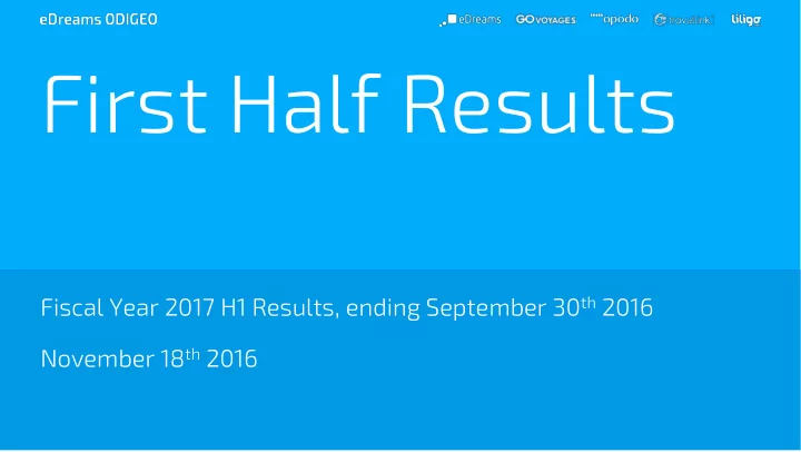 first half results