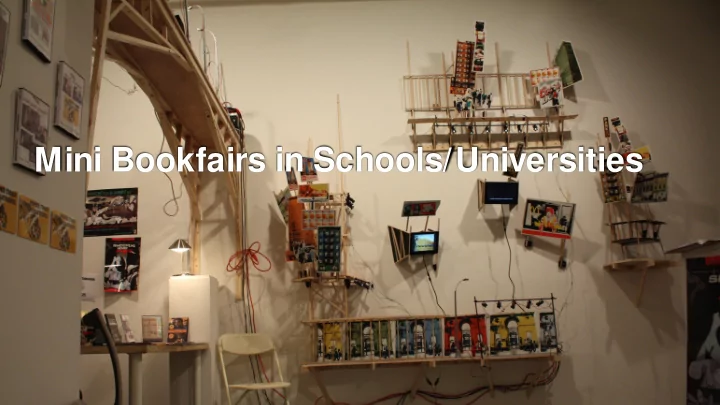 mini bookfairs in schools universities more than 50