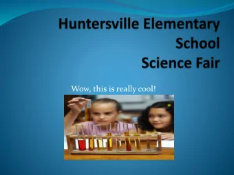 Wow, this is really cool!  Who has to participate in the  science fair?  Every third thru fifth