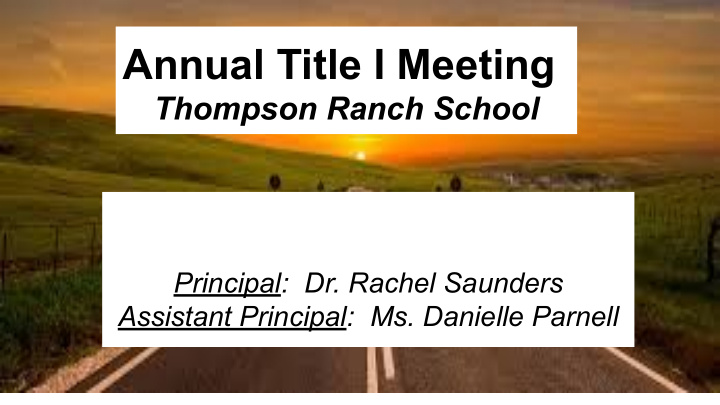 annual title i meeting