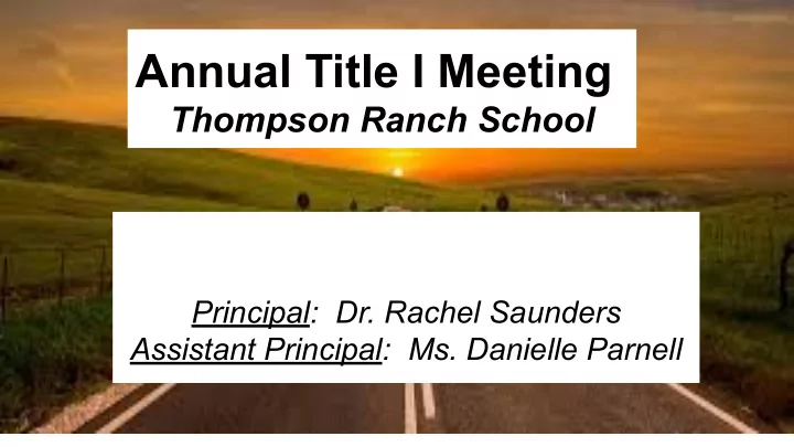 annual title i meeting