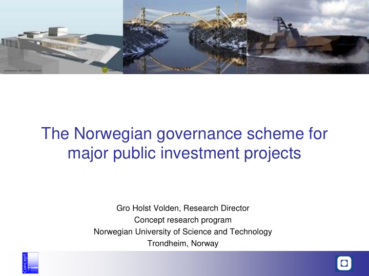 the norwegian governance scheme for major public