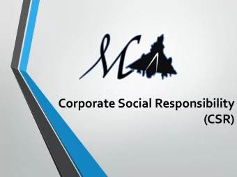 Corporate Social Responsibility  (CSR)  Index  What is Corporate Social Responsibility?