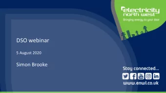 DSO webinar  5 August 2020  Simon Brooke  1  1  Webinar format 20  30 minutes  Please stay on