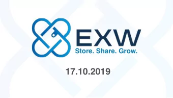 17.10.2019  What is EXW  01  The company  Store.  Who is EXW  02  The founders  Share.  EXW-token