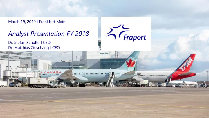 analyst presentation fy 2018