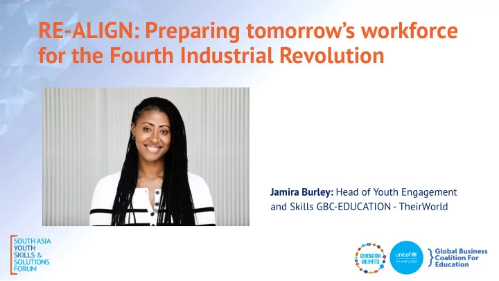 re align preparing tomorrow s workforce for the fourth