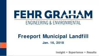 Freeport Municipal Landfill  Jan. 16, 2018  Location Map  South Walnut Road  Lamm Road  2  Landfill