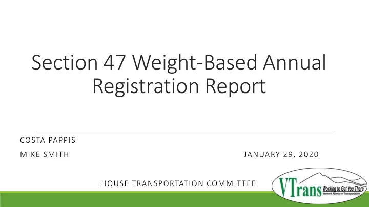registration report