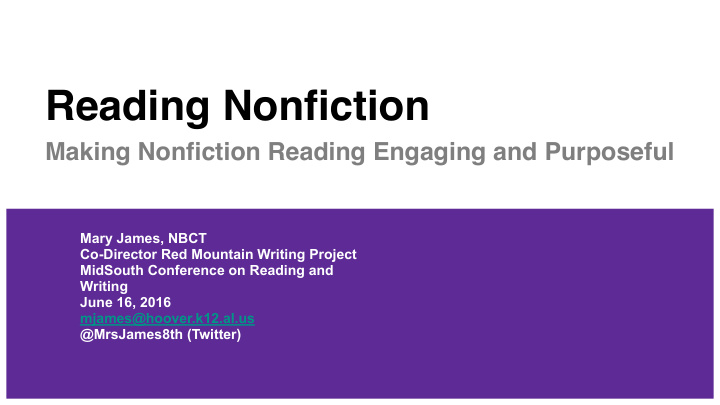 reading nonfiction