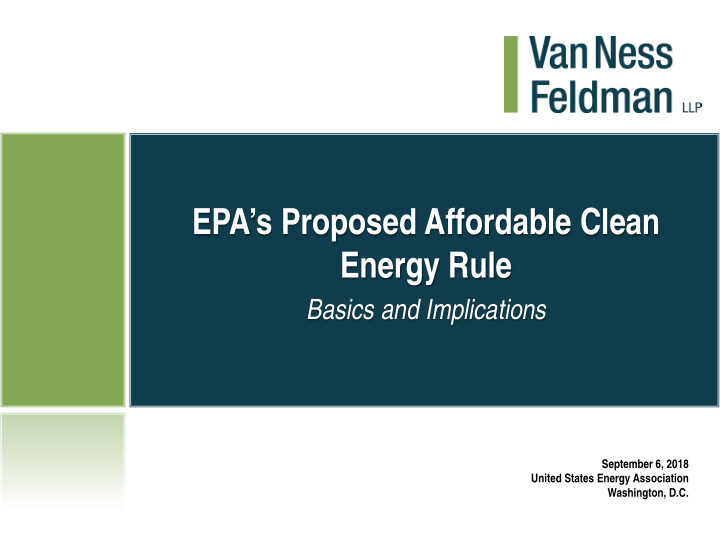epa s proposed affordable clean energy rule