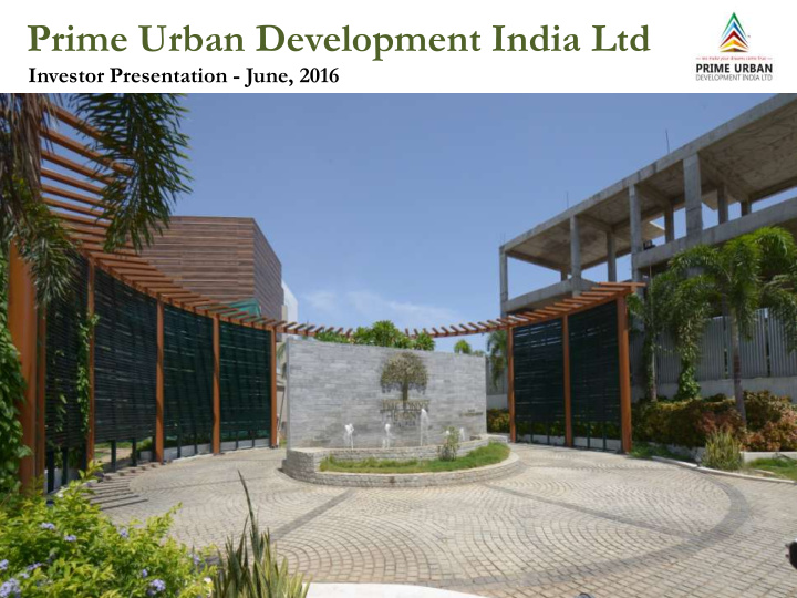 prime urban development india ltd