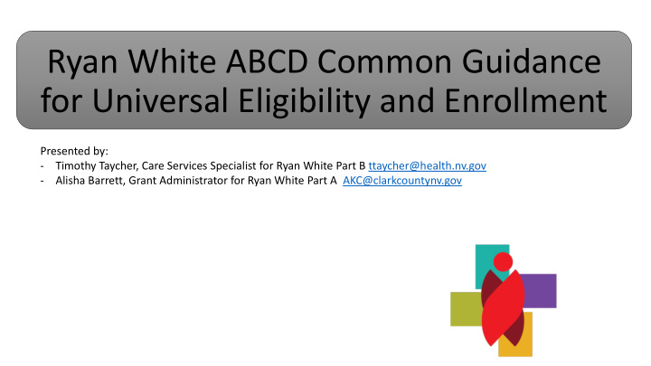 for universal eligibility and enrollment