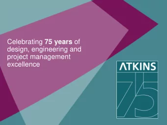 project management  excellence  WS Atkins plc  Preliminary results for the year ended  31 March