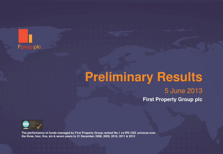 the performance of funds managed by first property group