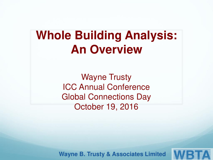 wayne trusty icc annual conference global connections day