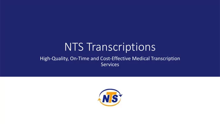 nts transcriptions