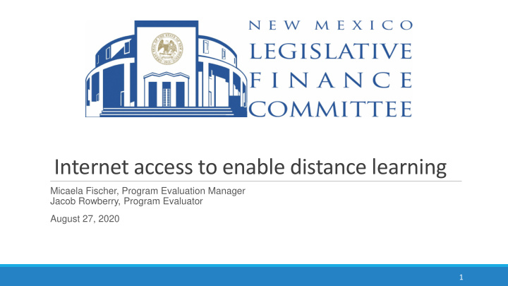 internet access to enable distance learning