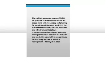 sum of the institutions, services, resources,  and infrastructure that allows  communities to