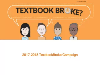 2017  2017-201  018  8 Textbo  tbookB  okBro  roke  ke Ca  Campaign  ign  OE  OER 10  101  Wh  Why