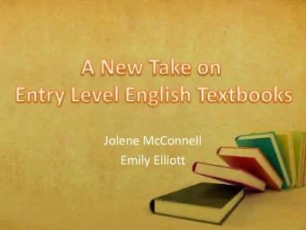 Jolene McConnell  Emily Elliott  English Language Program:  Overview  Five Levels  136  True