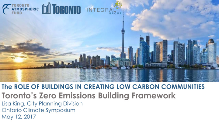toronto s zero emissions building framework
