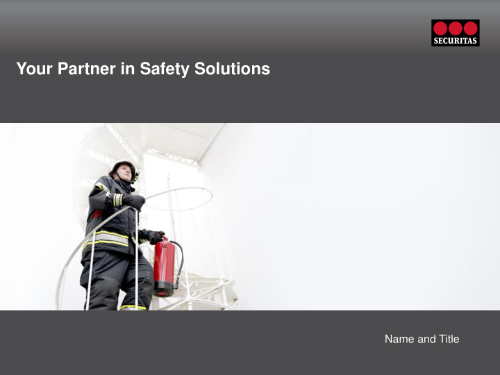 your partner in safety solutions