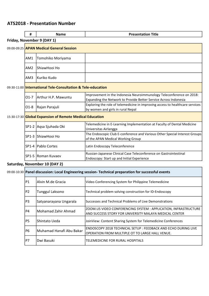 ats2018 presentation number