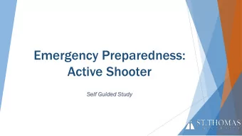 Emergency Preparedness:  Active Shooter  Self Gu  Guided S  Study  Di  Dispatcher:  911, what is