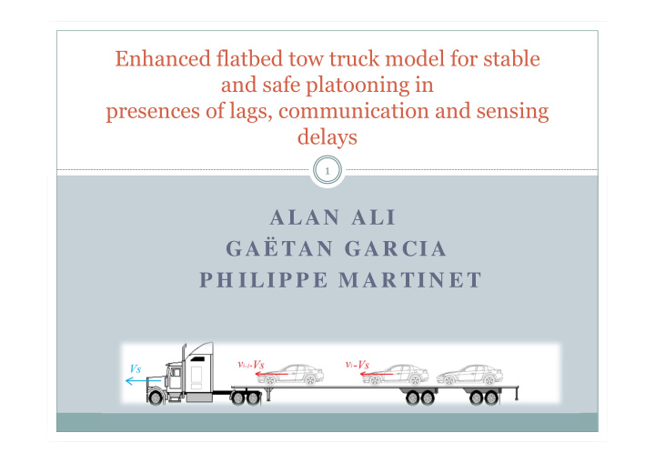 enhanced flatbed tow truck model for stable and safe