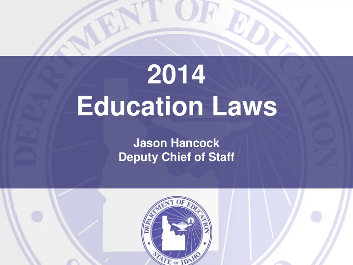 2014 education laws