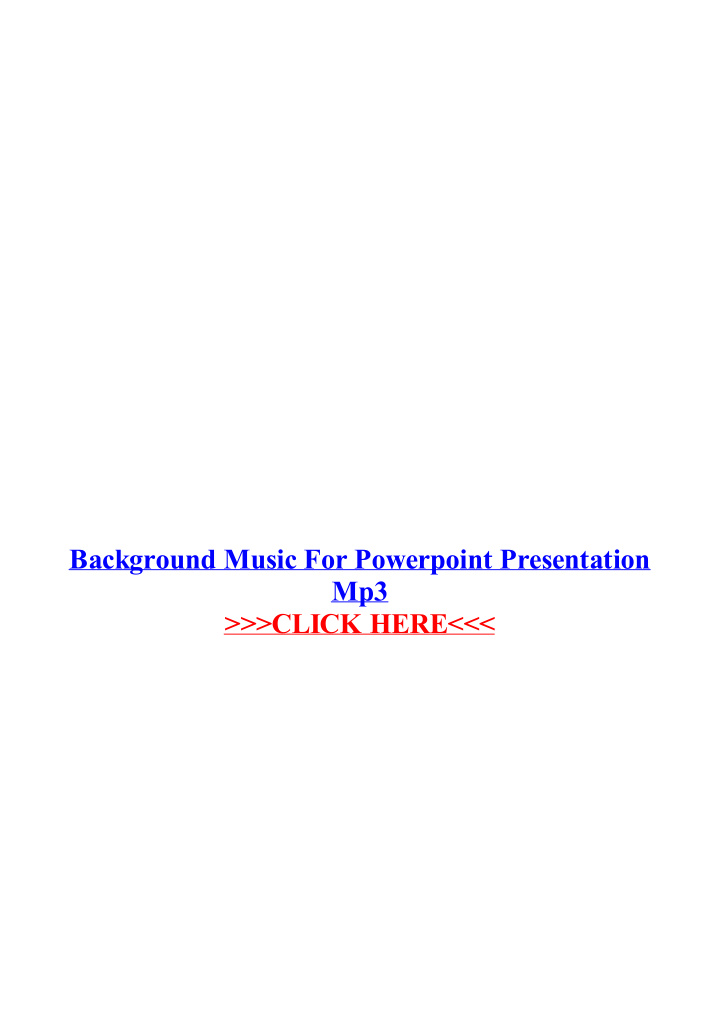 background music for powerpoint presentation mp3