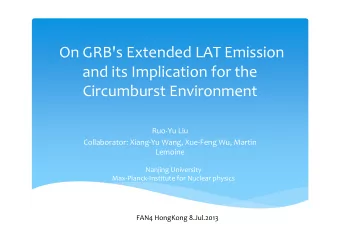 On GRB's Extended LAT Emission and its Implication for the  Circumburst Environment Ruo  Yu Liu