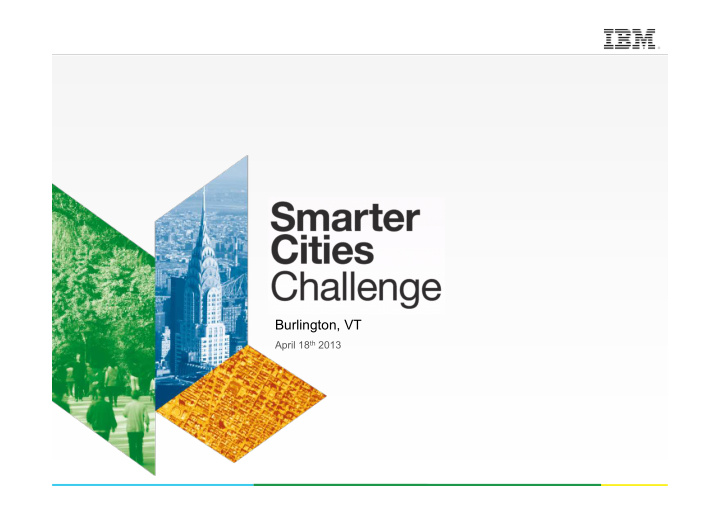 smarter cities challenge burlington vermont