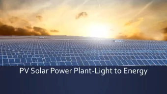 PV Solar Power Plant-Light to Energy  Story of INESING S.p.A.  INESING S.p.A. is a Joint stock
