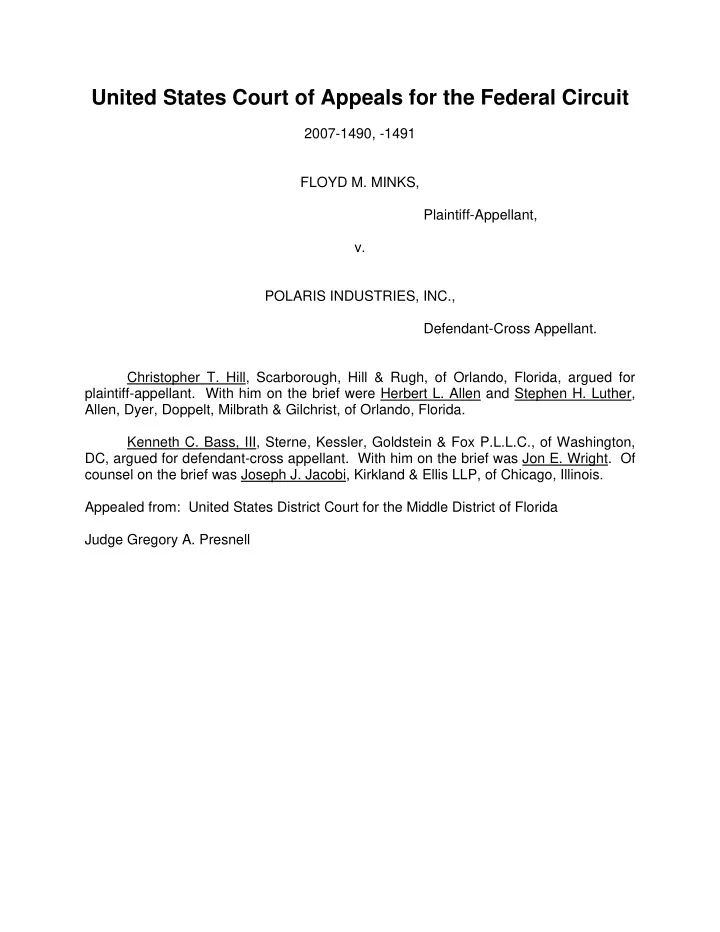united states court of appeals for the federal circuit