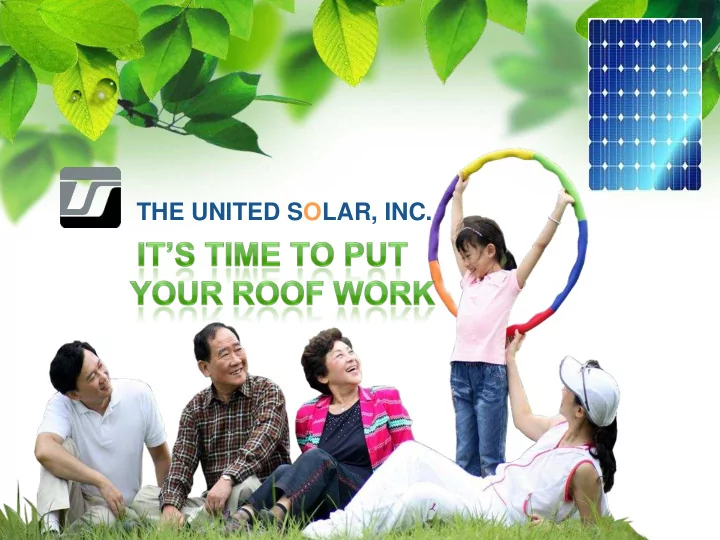 l o g o the united solar inc the united solar inc go