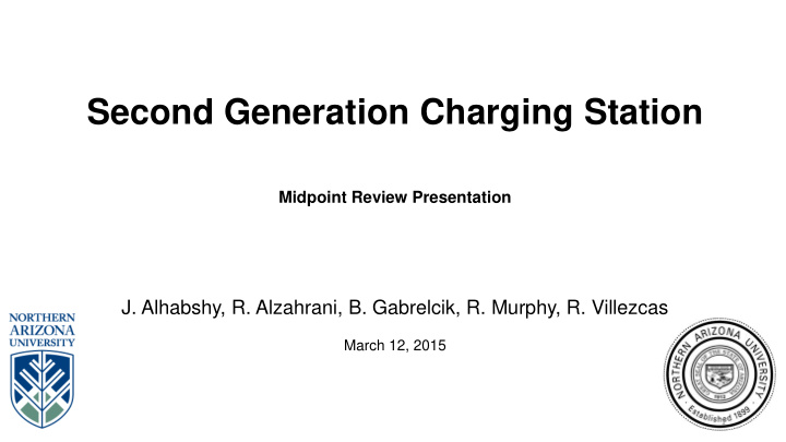 second generation charging station