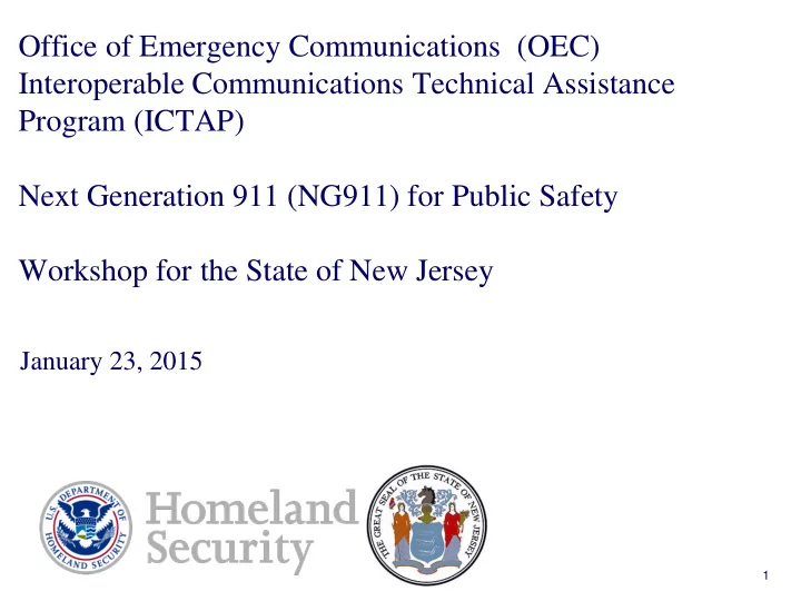 office of emergency communications oec