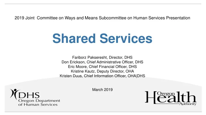 shared services
