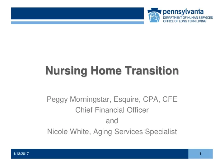 nursing home transition