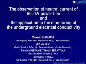 The observation of neutral current of  500 kV power line  and  the application to the monitoring of