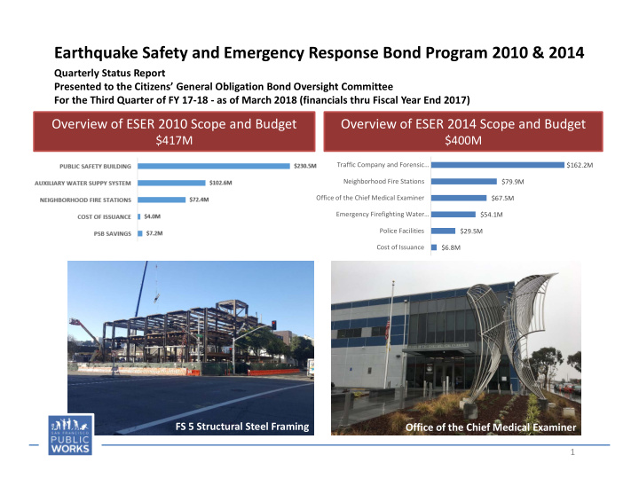 earthquake safety and emergency response bond program