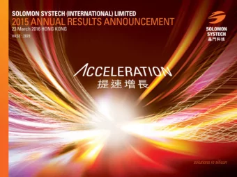 SSIL 2015 Annual Results Announcement  23 Mar 2016  P. 1  Disclaimer  This presentation does not