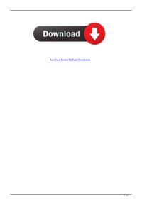 ieee paper format for paper presentation